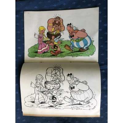 Asterix old coloring book N°16 blank