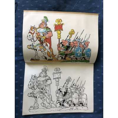 Asterix old coloring book N°16 blank