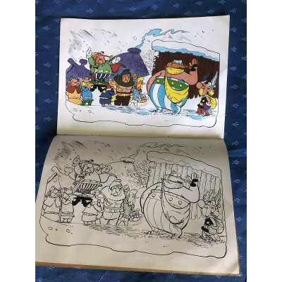 Asterix old coloring book N°16 blank