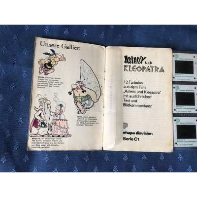 rare Asterix and Cleopatra 12 slides from 1970