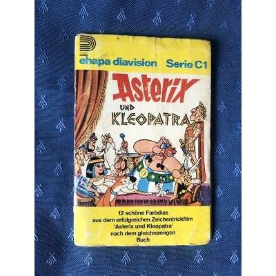 rare Astérix et Cléopâtre 12 diapositives de 1970