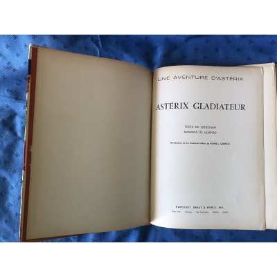 Rare Asterix Gladiator Ed. Harcourt, Brace and World from 1968