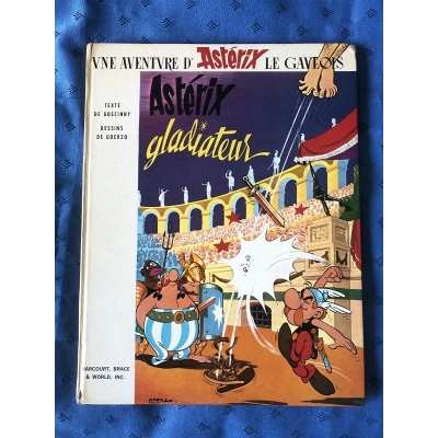 Rare Astérix Gladiateur Ed. Harcourt, Brace et World de 1968