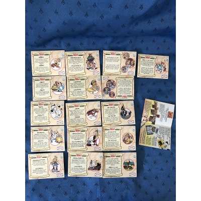 Asterix rare complete set of 16 new Viau cards and prospectus