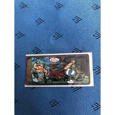 copy of sticker Ukrainian brand Neptune Asterix blue background