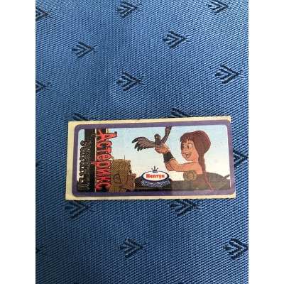 copy of sticker Ukrainian brand Neptune Asterix blue background