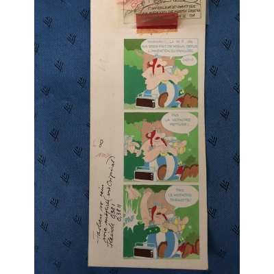 Ultra rare Astérix calque celullo pour le catalogue philirama de 1974 (3)