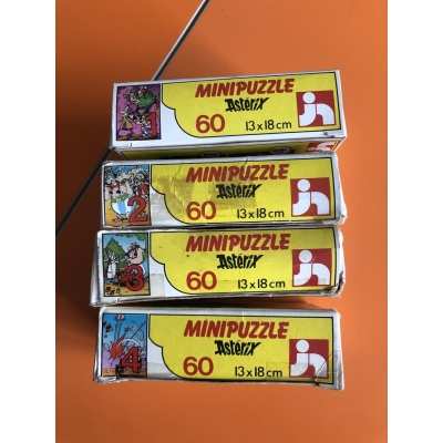 Astérix rare les 4 mini puzzles Nathan de 1984