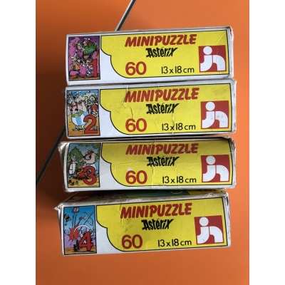 Astérix rare les 4 mini puzzles Nathan de 1984