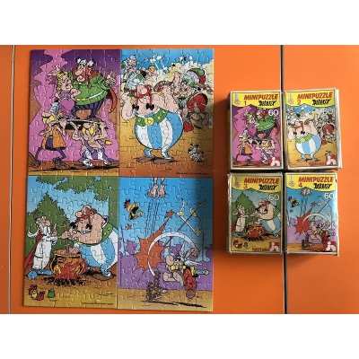 Astérix rare les 4 mini puzzles Nathan de 1984