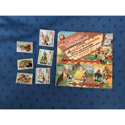 rare Astérix jeu de l'oie Duplo Hanuta complet de 1981