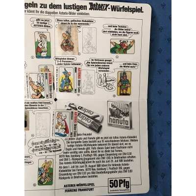 rare Astérix jeu de l'oie Duplo Hanuta complet de 1981