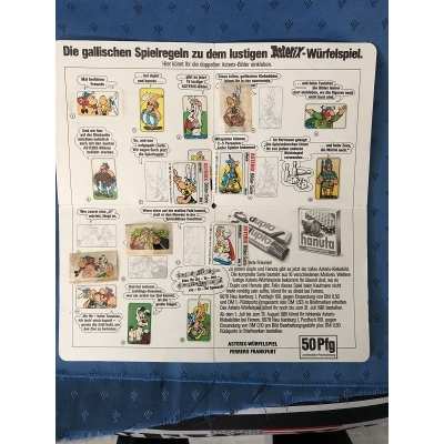 rare Astérix jeu de l'oie Duplo Hanuta complet de 1981