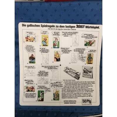 rare Astérix jeu de l'oie Duplo Hanuta complet de 1981