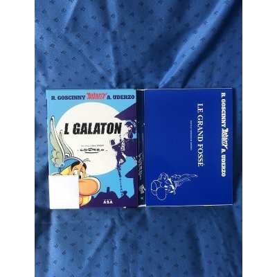 Rare Astérix L GALATON en français et Mirandes (portugais) 3000 ex et son encart cartonné