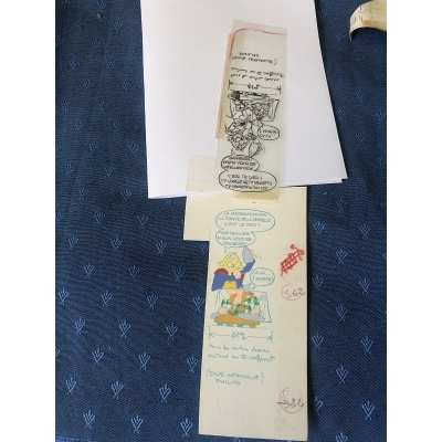 rare Astérix calque original pour l'élaboration du catalogue philirama de 1974 (3)