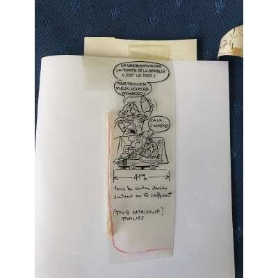 rare Astérix calque original pour l'élaboration du catalogue philirama de 1974 (3)