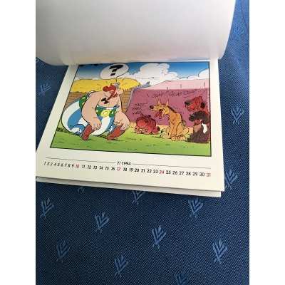 Astérix Rare calendrier de poche neuf de 1994 avec support intégré Astérix Rare calendrier de poche neuf de 1994 avec support intégré