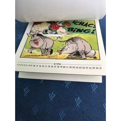 Asterix Rare new 1994 pocket calendar with integrated stand