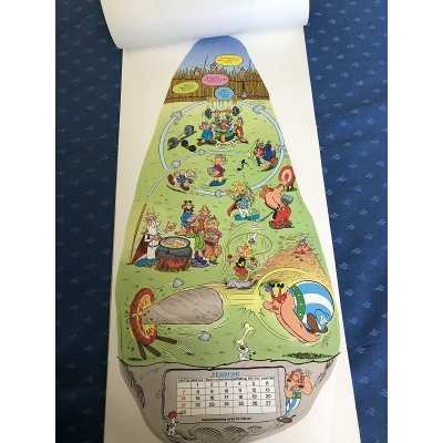 Ultra rare giant detachable calendar 60 x 27 cm from 1982 Ultra rare giant detachable calendar 60 x 27 cm from 1982