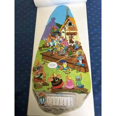 Ultra rare giant detachable calendar 60 x 27 cm from 1982 Ultra rare giant detachable calendar 60 x 27 cm from 1982