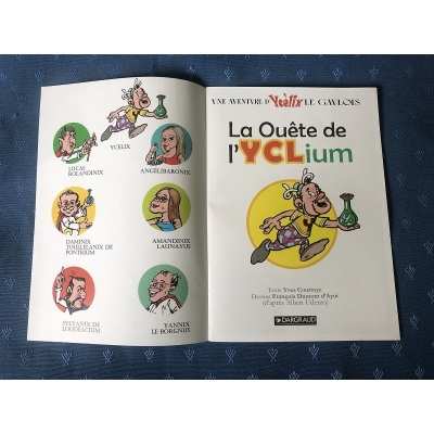 Ultra rare Astérix Parodie " la quête de l'Yclium"
