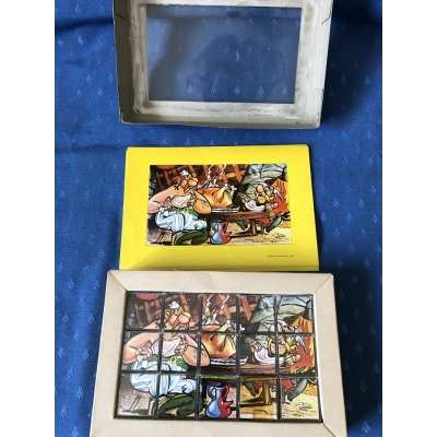 copy of Rare Asterix puzzle 15 cubes from 1967 copy of Rare Asterix puzzle 15 cubes from 1967