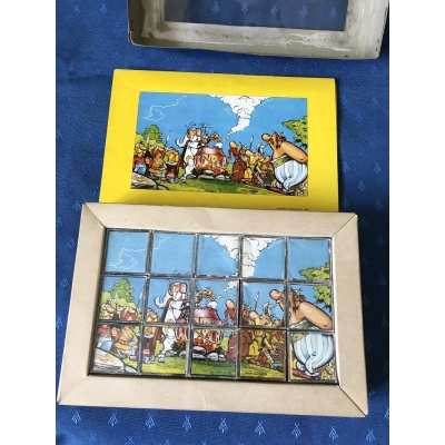 copy of Rare Asterix puzzle 15 cubes from 1967 copy of Rare Asterix puzzle 15 cubes from 1967