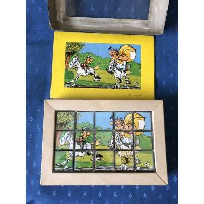 copy of Rare Asterix puzzle 15 cubes from 1967 copy of Rare Asterix puzzle 15 cubes from 1967
