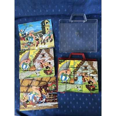 Astérix rare boite de 20 cubes clementoni année 70/80