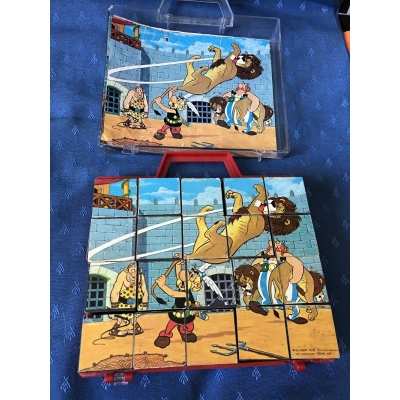 Astérix rare boite de 20 cubes clementoni année 70/80