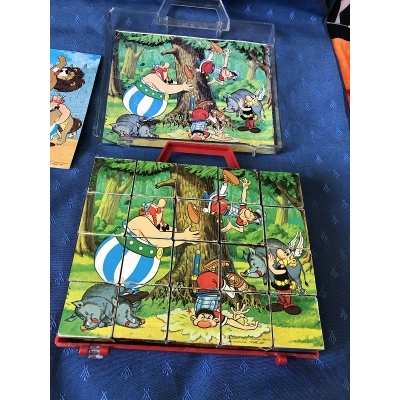 Astérix rare boite de 20 cubes clementoni année 70/80