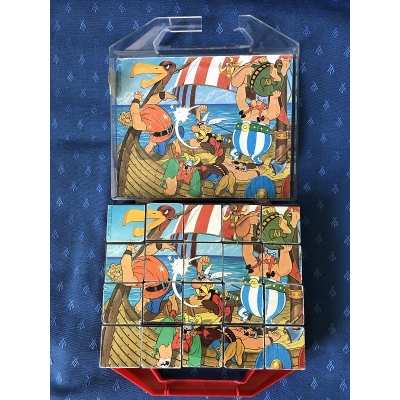 copy of Asterix rare box of 20 cubes clementoni year 70/80