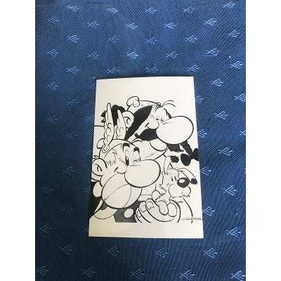 rare Astérix photo année 70 par " photo Dargaud"