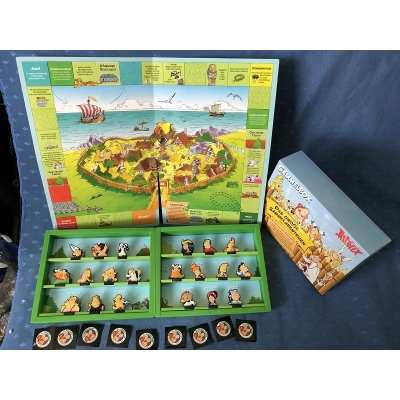 rare Asterix sammel box goose game and advertising figurines (German)