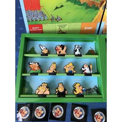 rare Asterix sammel box goose game and advertising figurines (German)