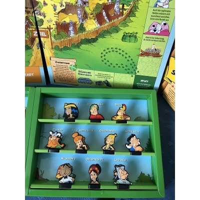 rare Astérix sammel box jeu de l'oie et figurines publicitaires (allemand)