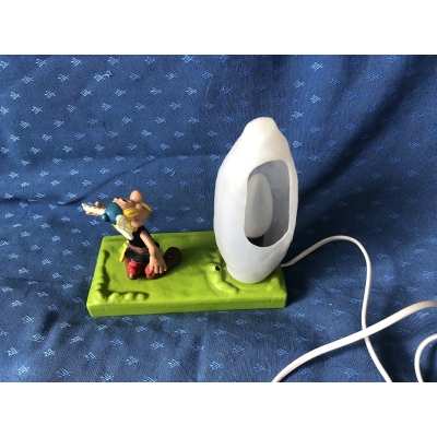 Ultra rare Asterix pieter klick lamp with original label
