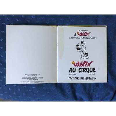 Astérix " Idefix au cirque " lombard de 1973
