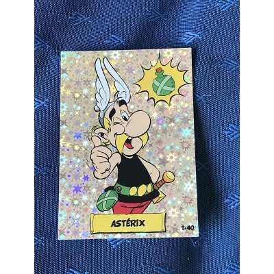 Astérix imbattable carte brillante 1/40