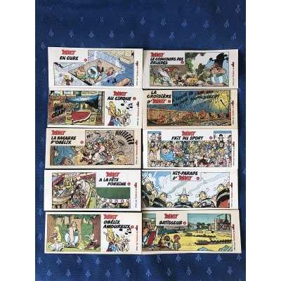rare Asterix complete set of 10 Prior Braisor booklets rare Asterix complete set of 10 Prior Braisor booklets