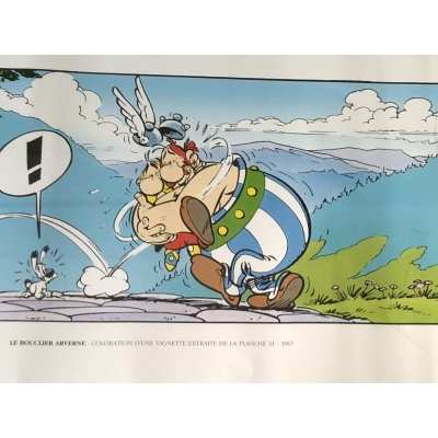 copy of Asterix silkscreen in black frame plate 14 from 1969