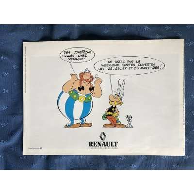 Astérix rare brochure Renault de 1988
