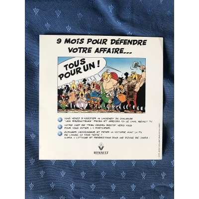 Asterix Renault rare 1999 printed carton of