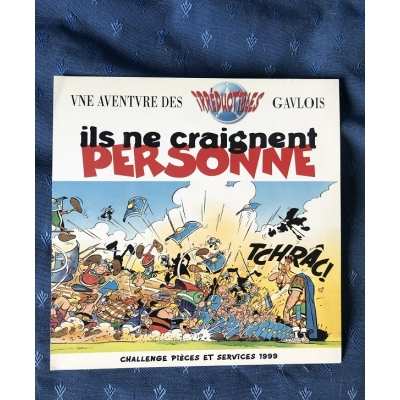 Asterix Renault rare 1999 printed carton of