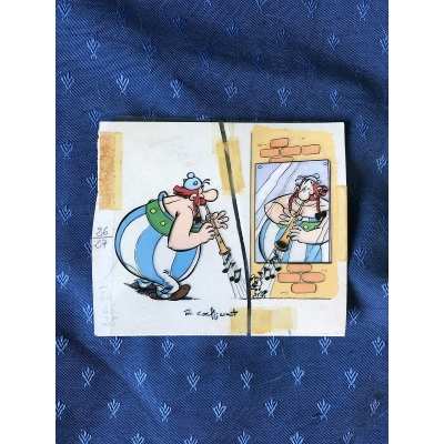 rare Astérix bleu de coloriage pour l'élaboration du catalogue philirama de 1974 (4)