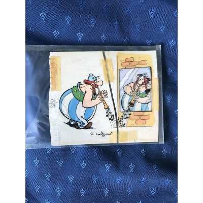 copy of Ultra-rare Asterix original tracing for the 1974 philirama catalog