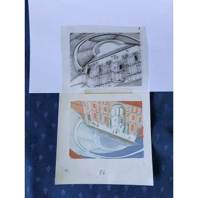 Astérix Studio Uderzo - 1 Bleu de coloriage + film noir pour l'élaboration du catalogue philirama de 1974 (5) Astérix Studio Uderzo - 1 Bleu de coloriage + film noir pour l'élaboration du catalogue philirama de 1974 (5)