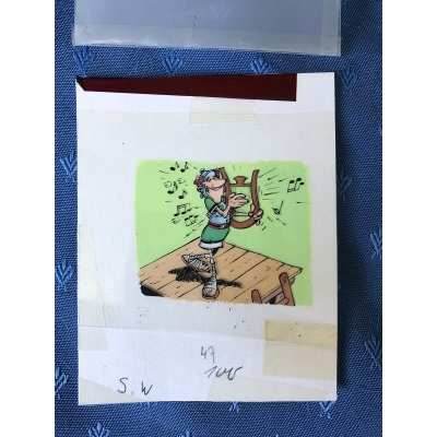 Astérix Studio Uderzo - 1 Bleu de coloriage + film noir pour l'élaboration du catalogue philirama de 1974 (6)