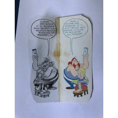 Astérix Studio Uderzo - 1 Bleu de coloriage + film noir pour l'élaboration du catalogue philirama de 1974 (7)